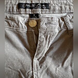Celebrity pink corduroy skinny jeans in gray size 9